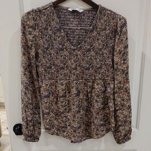 Sonoma Top Size Small Small Floral Pattern